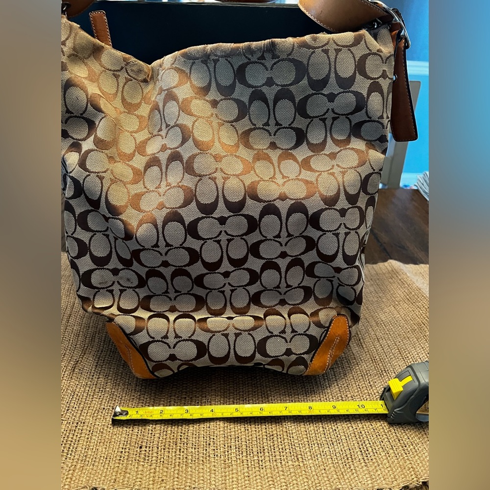 Coach signature shoulder bag